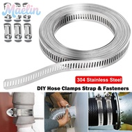 MAELIN Hose Clamps, Adjustable Large Hose Clamp Strap,  304 Stainless Steel Pipe Ducting Hose Clamp 