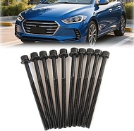 22321-2E000 10PC Torque to Yield Cylinder Head Bolts Set for Kia Sonata Optima Santa Fe 2012-2020 wi
