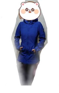 特價xs CK 寶藍色 版型超讚 修身收腰保暖 內刷毛 防水 防風長版大衣 外套 Calvin Klein 長袖 發熱