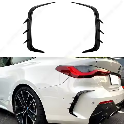 Rear Bumper Splitter Spoiler Air Vent Cover Spoiler For BMW 4 Series G22 G23 425i 430i M440i M Sport