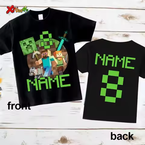 9th Birthday Boy Shirt 10th Birthday Outfit Summer Theme T-shirt Kids Matching Outfits Oversize T Sh