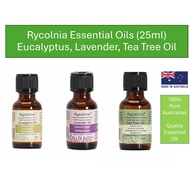 Rycolnia Essential Oils 25ml - Lavender, Tea Tree Oil, Eucalyptus