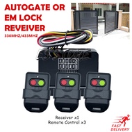 1 to 3 RX - TX (BS1) 1 To 3 RECEIVER SET AUTO GATE 433Mhz