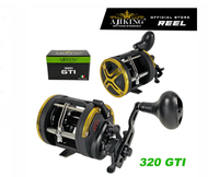 Ajiking 320/330 GTI Round Overhead Conventional Trolling Bottom Fishing Reel Max Drag (6-8kg)