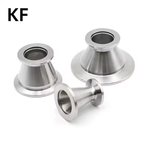 KF16/25/40/50 Tri Clamp Reducer Vacuum Pipe Fittings Flange Adapter 304 Stainless Steel Sanitary KF2