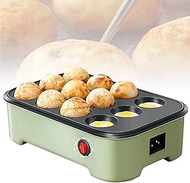 500wElectric Takoyaki Maker,12 Holes Takoyaki Pan,Homemade Mini Takoyaki Grill with Lid, Kitchen Breakfast Machine, for Making Pancake Balls, Puffs,Takoyaki