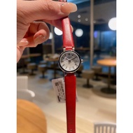 Exquisite and fashionable women's watch, XKA1 gorgeous trendy silver dial, TISSOT charming luxury red leather strap women's quartz watch