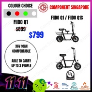 ♕ Fiido Q1 ♕ Fiido Q1S ♕ UL2272 Certified ♕ Local Seller ♕ Electric Scooter ♕ LTA Compliance ♕