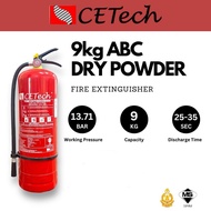 Fire Extinguisher 9kg ABC with or without Bomba Cetificate Registration Complete SET (CETech)