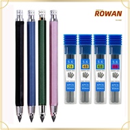 ROWANSG Mechanical Pencil, Metal Drawing Writing Tool Automatic Pencil, Creative 2B/4B/6B/8B Pencil 