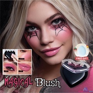 【gift】Lakerain Black Elf Temperature-changing Blush Halloween Black Temperature-changing Rouge Blush