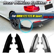 Car Rear Bumper Strip Lip Diffuser Splitter Spoiler Scratch Protector Side Skirt For BMW 2 Series F2