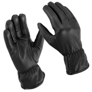 Hugger Men's Unlined Water Resistant Leather Glove for Driving, Police, and Motorcycle Riders