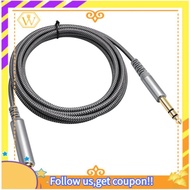 【W】For Amplifiers, Guitar, Keyboard, Piano 1/4 Inch to 6.35mm Audio Cable- Stereo Adapter Cord Conne