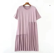 DRESS SESIL LENGAN PENDEK / MIDI DRESS POLOS / DRESS REMPEL / DASTER JUMBO / DASTER WANITA MINIMALIS