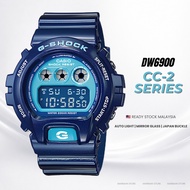 DW6900 CC2 Blue Premium  Digital Watch | Auto Light | Mirror Glass