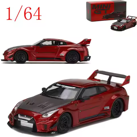 MINIGT Diecast 1/64 Scale Nissan GT-R R35 (Z35) "35GT-RR" Limited Edition Alloy Car Model Toys for B