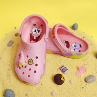 Crocs Kids x SpongeBob SquarePants Cute Cartoon Sandals, Outdoor Casual Shoes, Crocs Beach Shoes