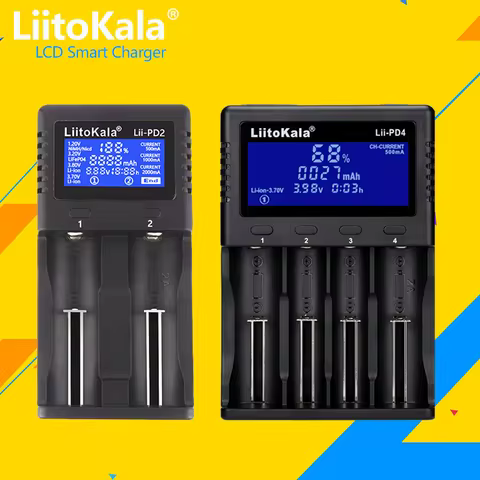 LiitoKala Lii-PD2 Lii-PD4 Lii-S8 Lii-500 Lii-600 Lii-PL2 battery Charger for 18650 26650 21700 AA AA