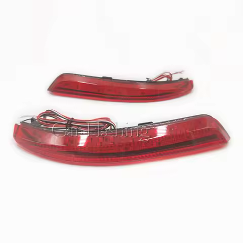 1Pair For Nissan Almera Bluebird Sylphy 2009 2010 2011 LED Car Rear Bumper Reflector Light Brake Bac