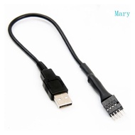 Mary USB 9Pin Male to USB Type A Male Motherboards Adapter Converters Cable