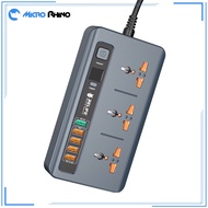 Relife RL-316D QC 3.0 Smart Control Switch Timing Socket 3 Power 5 USB Port Fast Charging Multi Func