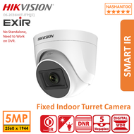 HIKVISION CCTV Security Cameras DS-2CE76H0T-ITPF(C) 4in1 5MP EXIR Smart IR Fixed Indoor Turret Analog CCTV Camera - NASHANTOO