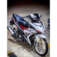 COVERSET Y15ZR V1 V2 EXCITER RC BLACK WHITE PUTIH HITAM COVER SET BODYSET Y15ZR Y15 YSUKU VELOZI SIA