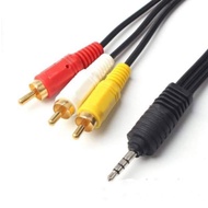3x1 Jack Tv Plus RCA Tvplus Jack 1.5m 3.5mm (cxe)