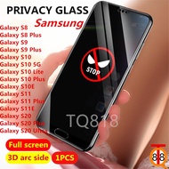 Samsung Galaxy S8 S9 S10 S10E S20 S21 FE Plus Lite Ultra 5G / Screen protector / anti-spy tempered glass