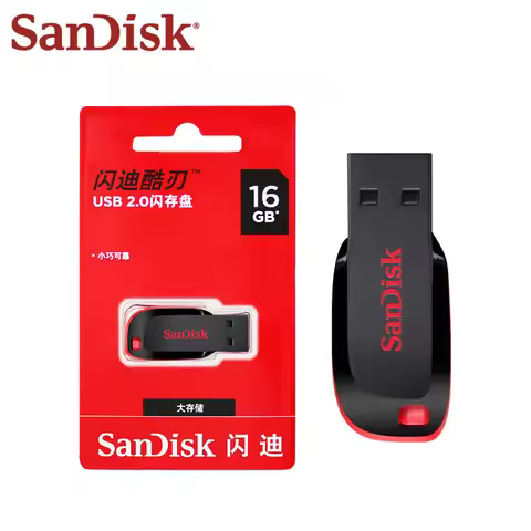 SanDisk CZ50 pendrive 16GB 32GB 64GB 128GB USB2.0 USB Flash Drive Mini Key Memory Stick pendrive usb