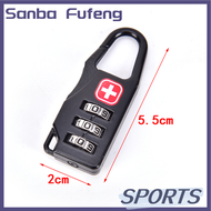 Sanba กุญแจล็อกรหัสกระเป๋าเดินทางเครื่องมืออเนกประสงค์สำหรับอุปกรณ์สำหรับการตั้งแคมป์กลางแจ้ง1ชิ้น