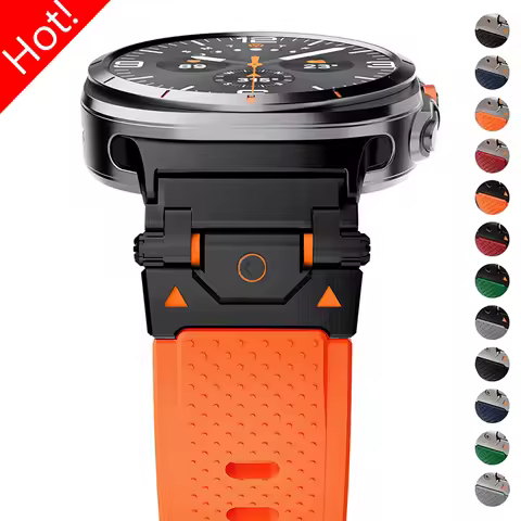 No Gaps Silicone Strap for Samsung Galaxy Watch 7 Ultra 47mm Sports Soft Band Wristband for Galaxy W