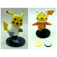 Mainan Anime Binatang Pokemon Pocket Monster Versi Q Pakaian Bergaya Wajah Smiley Angka Beg