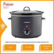Faber 5 Liter Slow Cooker with Inner Ceramic Pot FSC 500 BK / FSC500BK