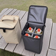 Outdoor camping gas tank storage portable beer water cup bag storage bag camping cassette stove buta
