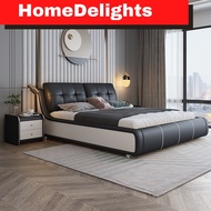 HomeDelights Luxury Soft Leather Queen and King Size Bed Katil Kembar Kulit Lembut