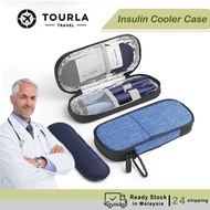 Medicine Insulin Cooler Case Diabetic Cooling Storage Bag with 2 Ice Packs Travel Insulin Organizer 