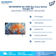 [2025 Model] SKYWORTH 50" / 55" / 65" 4K UHD Eye Care Series Google TV SUE7950 | S AI Engine | HDR 1
