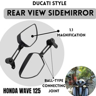 Motorcycle Side Mirror for HONDA WAVE 125| Ducati Style Rear Side Mirror