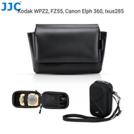JJC Camera Hard Case Faux Leather Bag for Kodak PIXPRO WPZ2 FZ55 FZ45 C1 PowerShot ELPH 360 HS IXUS 