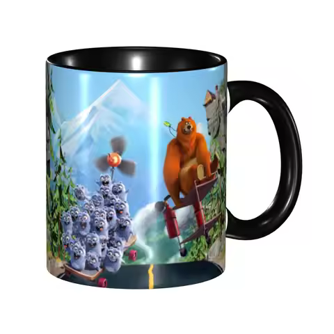 Custom Grizzy And The Lemmings Coffee Mug DIY French Comedy TV Show Ceramic Tea Milk Cups