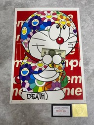 DEATH NYC 2020 限量 版畫 多啦A夢 Doraemon  奈良美智 村上隆 草間彌生 SUPREME LV 翻玩