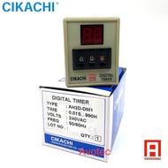 CIKACHI (CKC) AH3D-DM1 240VAC 2digit Multi-Range Digital Timer - Single Contact ( 0.01sec ~ 990hours