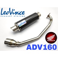 LeoVince Exhaust Honda ADV160 Ekzos Full System Tabung Stainless Steel Muffler ADV 160 Motor Accessories Visor ETC036
