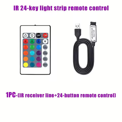 USB Bluetooth WIFI LED Strip RGB Controller IR Remote Dimmer Music Phone APP Control Brightness Adju
