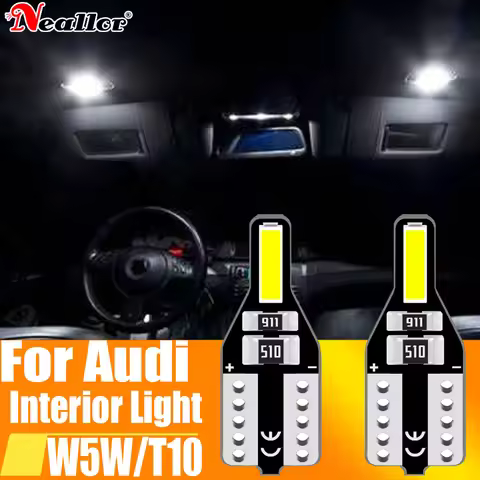 10pcs W5W T10 Led Canbus Interior Car Lights For Vehicles Reading Lamp Bulbs On Cars 12v For Audi A1
