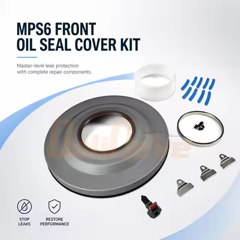 MPS6 6DCT450 Transmission Front Oil Seal Cover Kit Clutch Damper Buffer Rubber & Installer Tool For