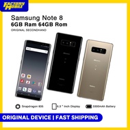 Samsung Note 8 6GB ram 64GB rom Snapdragon 835  Second Hand Used Phone Original Mobile Phone Gadget