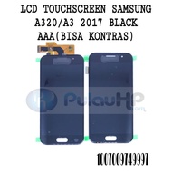 LCD &amp; TOUCHSCREEN SAMSUNG A320/A3 2017 BLACK AAA (BISA KONTRAS)